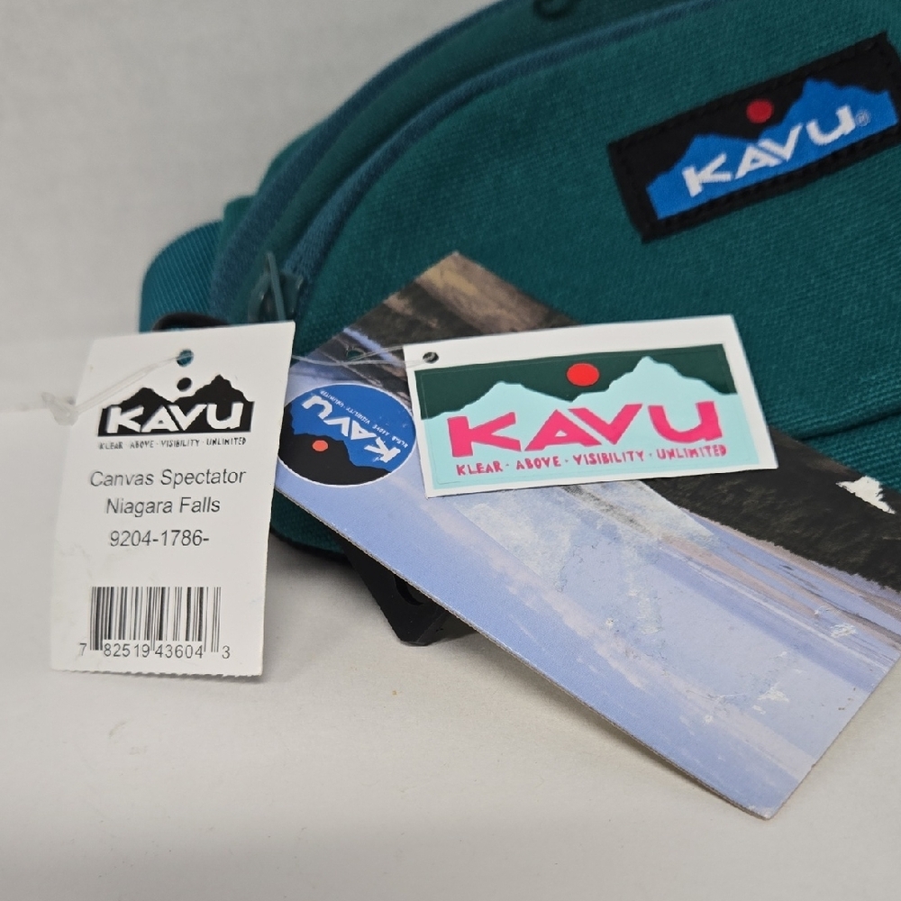 Kavu Canvas Spectator Niagra Falls Belt Bag NWT 5"x9" Bag 17"-50" Belt - Picture 6 of 7
